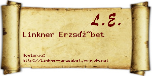 Linkner Erzsébet névjegykártya